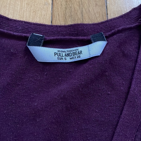 Purple Pull & Bear Tie-Waist Cardigan - Picture 4 of 4